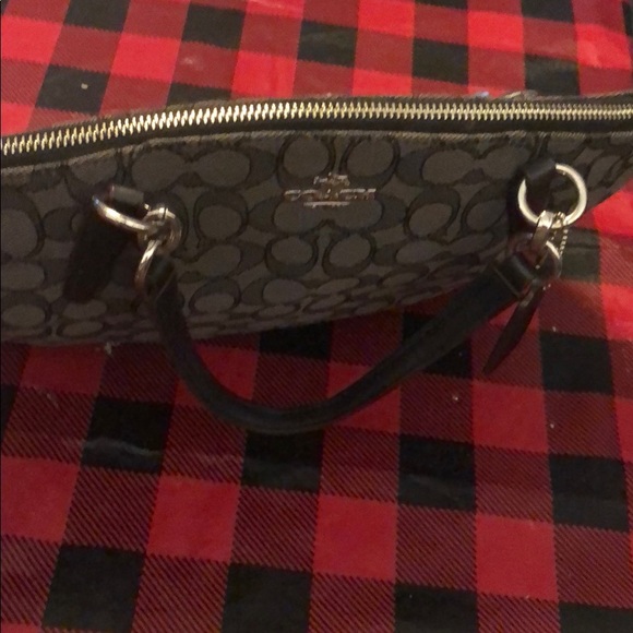 Coach handbag, black coach logo - Picture 6 of 6